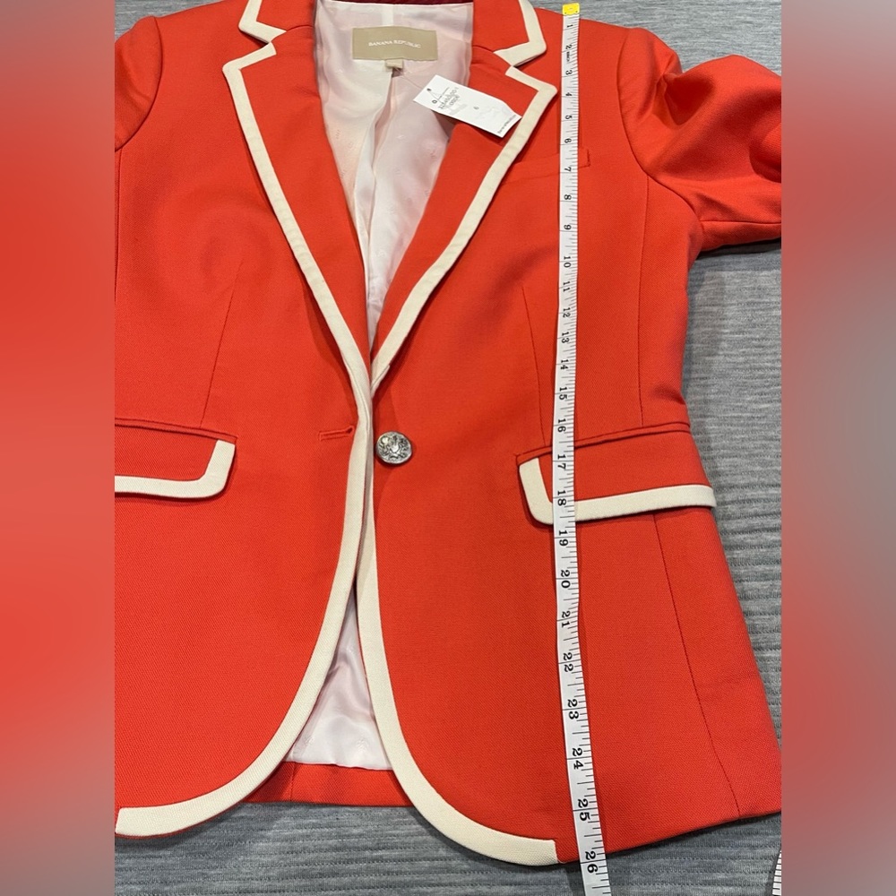 Banana Republic Classics Tapped Blazer New with tags Size 6 - Picture 8 of 10